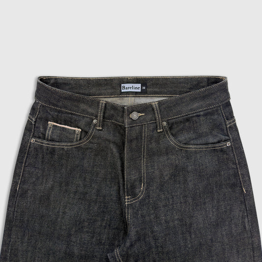 Raw Black Selvedge Denim