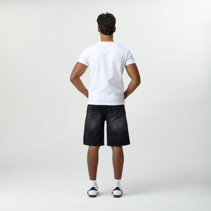 Stone Wash Jorts