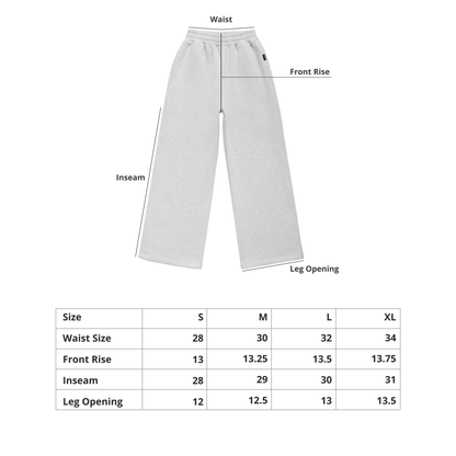 Jet Black Baggy Sweatpants