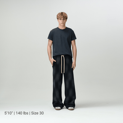 Black Acid Washed Sweats