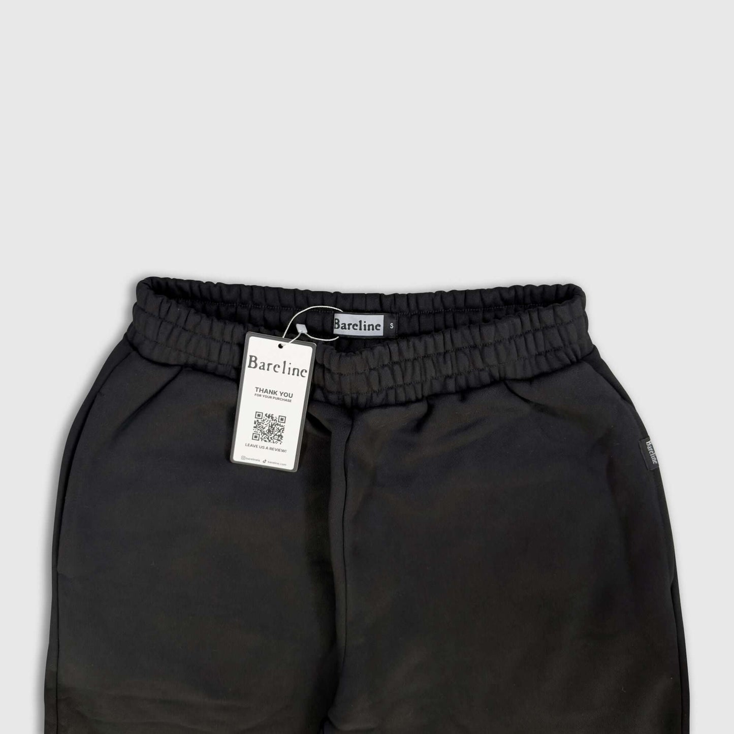 Jet Black Baggy Sweatpants