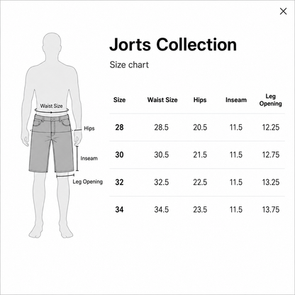 Light Blue Jorts